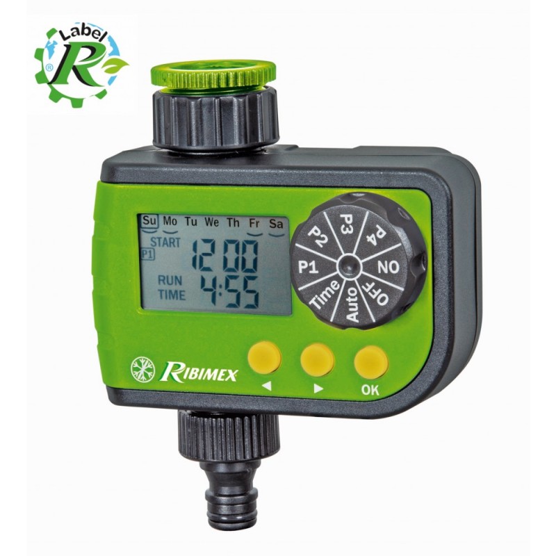 Programmateur d'arrosage digital Ribimex - 4 programmes