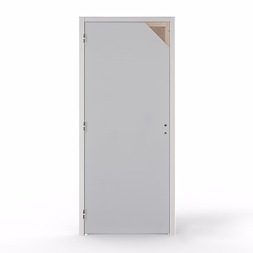 Bloc – porte bois âme pleine plan 1 vantail TER | 204 × 83 cm | huisserie 88x54 | poussant droit