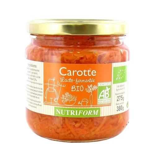 L’essentiel pour le jardin：Carottes lacto-fermentées bio 380g