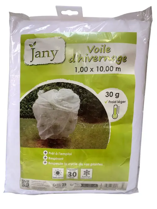 Le choix jardin：Voile d'hivernage pour plante extérieure Jany France 30 g/m2 - 10 m