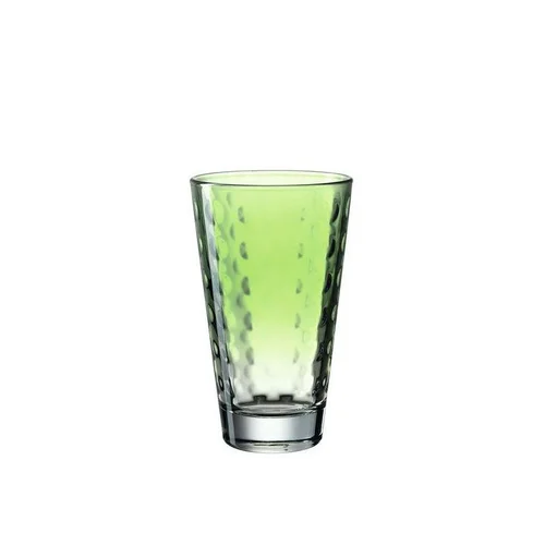 Tout au jardin:Verre 30 cl LD coloris vert clair Optic Pastel - Ø 8 x 13,2 cm