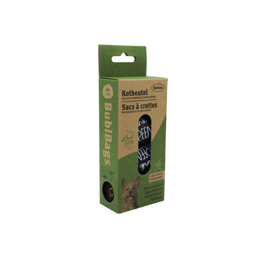 SACS À DÉJECTIONS BIODÉGRADABLES ET COMPOSTABLES BUBIMEX® - 4X15 SACS