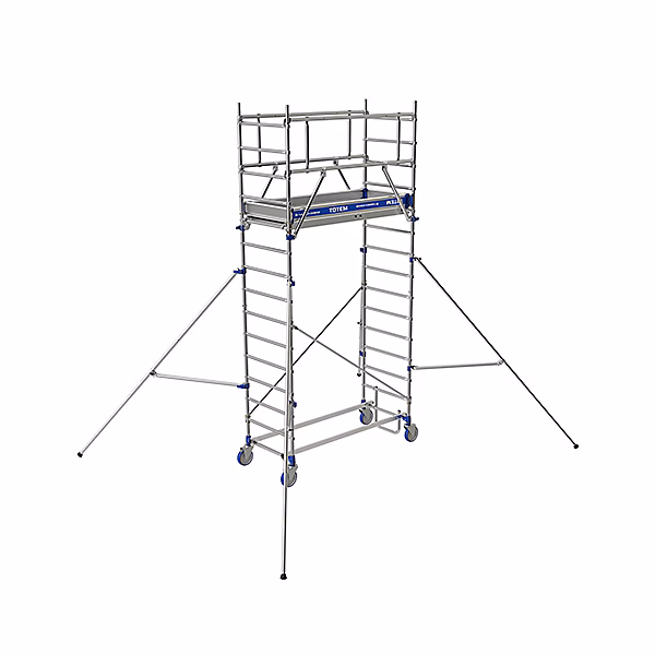 Echafaudage roulant en aluminium | Hauteur de travail max 4.85m – 22403630