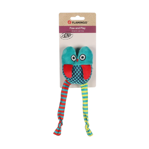 JOUET POUR CHAT 'RAIBO' FLAMINGO® HIBOU VERT
