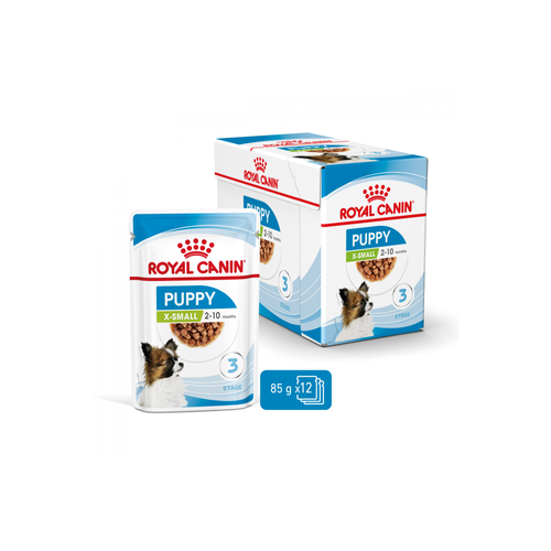 SACHET FRAÎCHEUR EN SAUCE CHIOT ROYAL CANIN® X-SMALL PUPPY - 12X85G