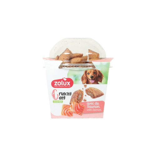 FRIANDISE POUR CHIEN 'CRUNCHY DOG' ZOLUX® - SAUMON - 75G