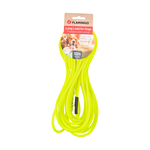 LAISSE D'ENTRAÎNEMENT CASPAR FLAMINGO® - JAUNE FLUO - 10M