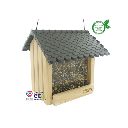 MANGEOIRE POUR OISEAUX 'LA PIAF' - 19X20X20CM - NATURES MARKET®