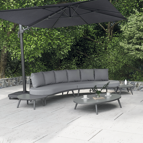 ENSEMBLE CANAPÉ 'WAVE' AVEC DEUX TABLES D'APPOINT