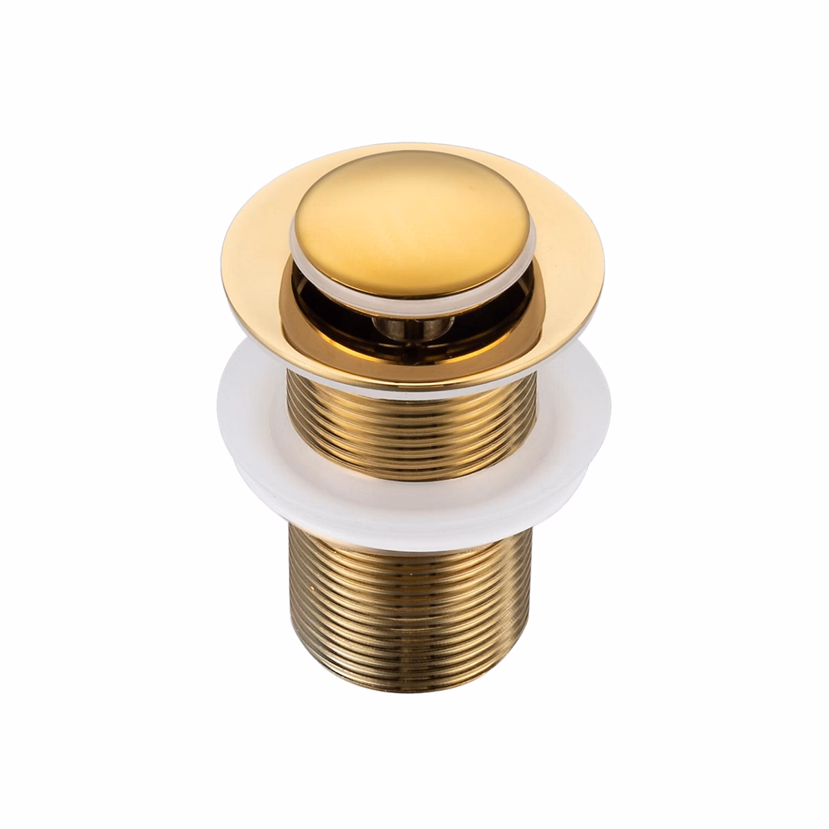 Balneo Bonde clic – clac sans trop, plein, pour lavabo, finition gold, laiton