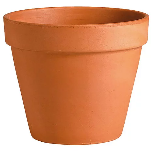 Pour profiter pleinement de l’extérieur：Vase brut rouge en terre cuite D.13 x H11,5