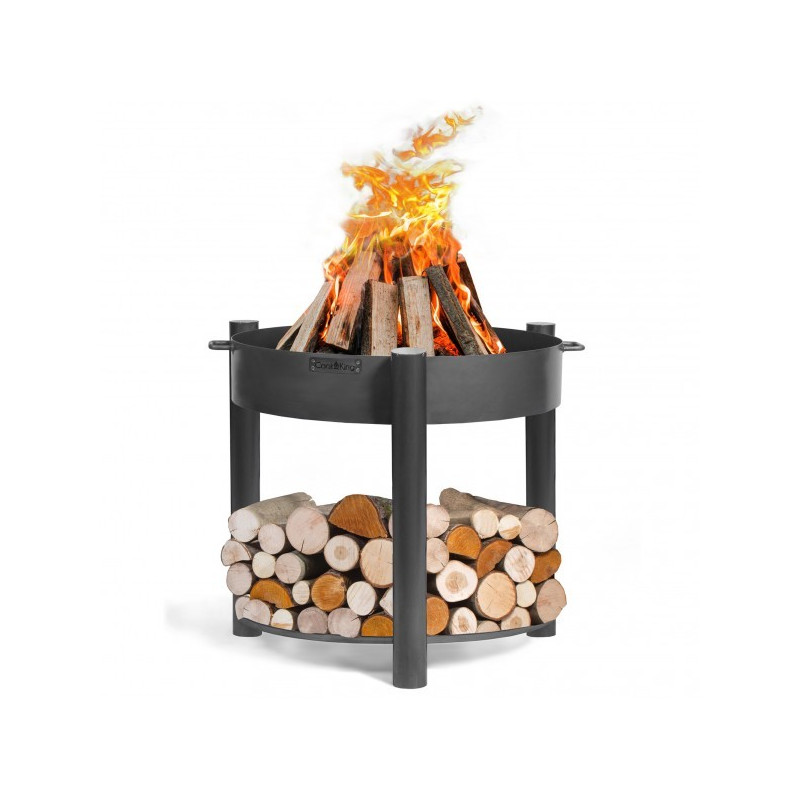 Brasero de jardin Montana 70 cm - Foyer robuste fabriqué en Europe