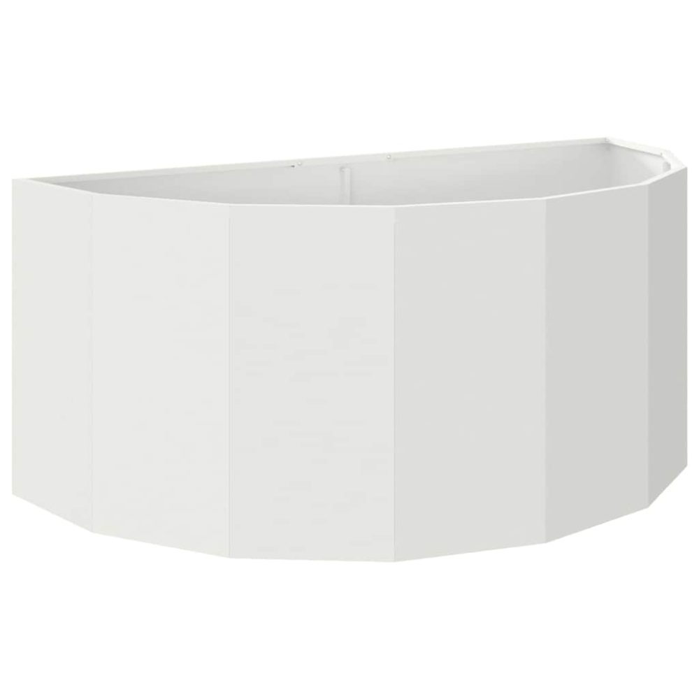 vidaXL Jardinière Blanc 120 x 60 x 50 cm Acier
