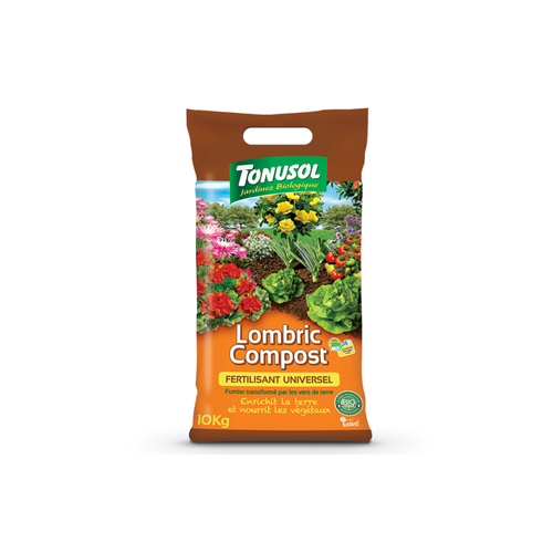 FERTILISANT UNIVERSEL LOMBRIC COMPOST TONUSOL® - 10 KG