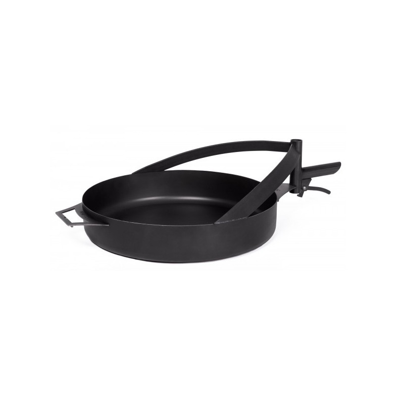 Poêle acier naturel 50cm avec poignée pour le foyer «BANDITO» et «MONTANA X» - Réf 121206