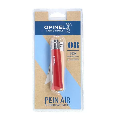 Pour organiser le jardin：Couteau Activités de plein air coloris rouge n°8 Opinel