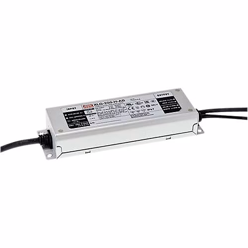 Driver LED MEAN WELL XLG – 200 | L | A 200 W 1050 mA IP67 | boîtier métallique.