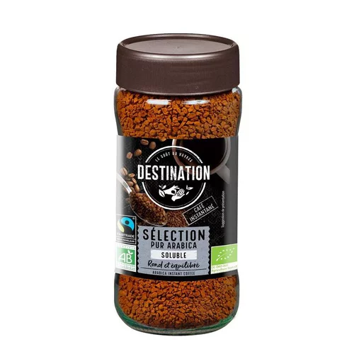 Jardin & déco:café bio instantane lyophilise arabica Destination - 100 g