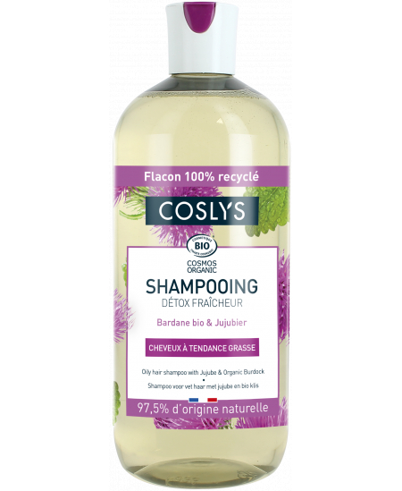 Coslys - Shampoing Detox Fraicheur cheveux à tendance grasse - 500ml
