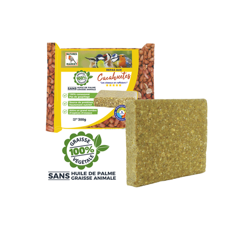 BLOC DE GRAISSE AUX CACAHUÈTES - 300G - NATURES MARKET®