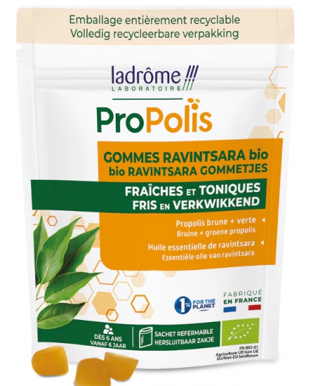 Ladrome - Gommes Propolis et Ravintsara - 45 gr