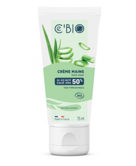 C'bio - Crème mains Aloé Vera - 75ml