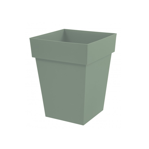 POT CARRÉ MI-HAUT 39CM VERT LAURIER EDA® TOSCANE