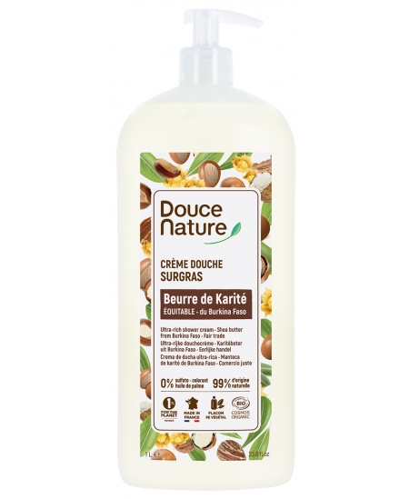 Douce Nature - Gel douche surgras au beurre de karité - 1L