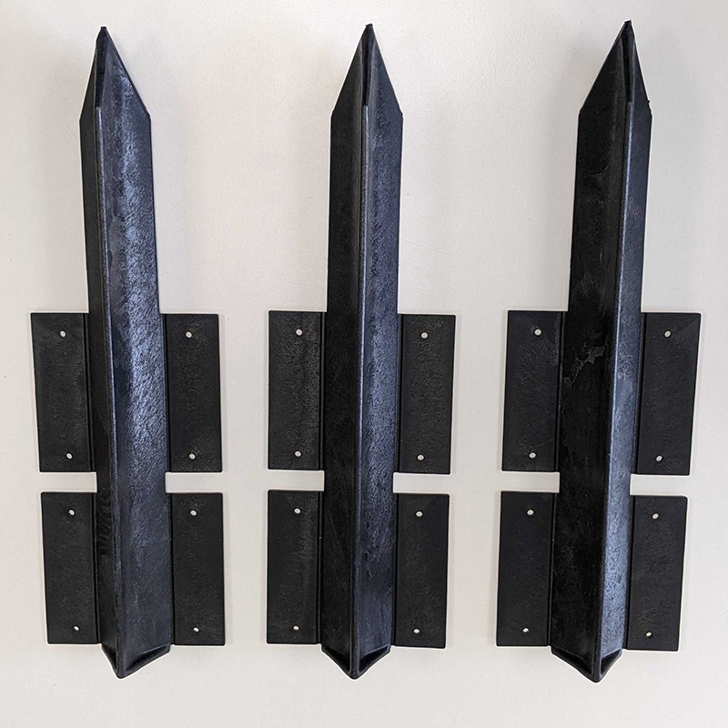 Piquet pour bordure de jardin noir