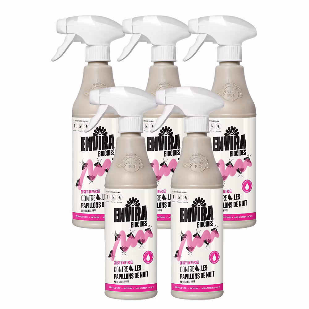 Envira Spray Anti-Mites Pack Avantage – Protection Rapide et Efficace 5 × 500ML