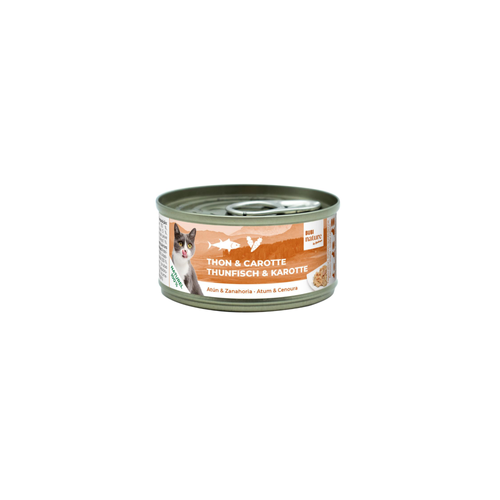 PÂTÉE POUR CHAT BUBI NATURE BUBIMEX® THON & CAROTTE - 70G