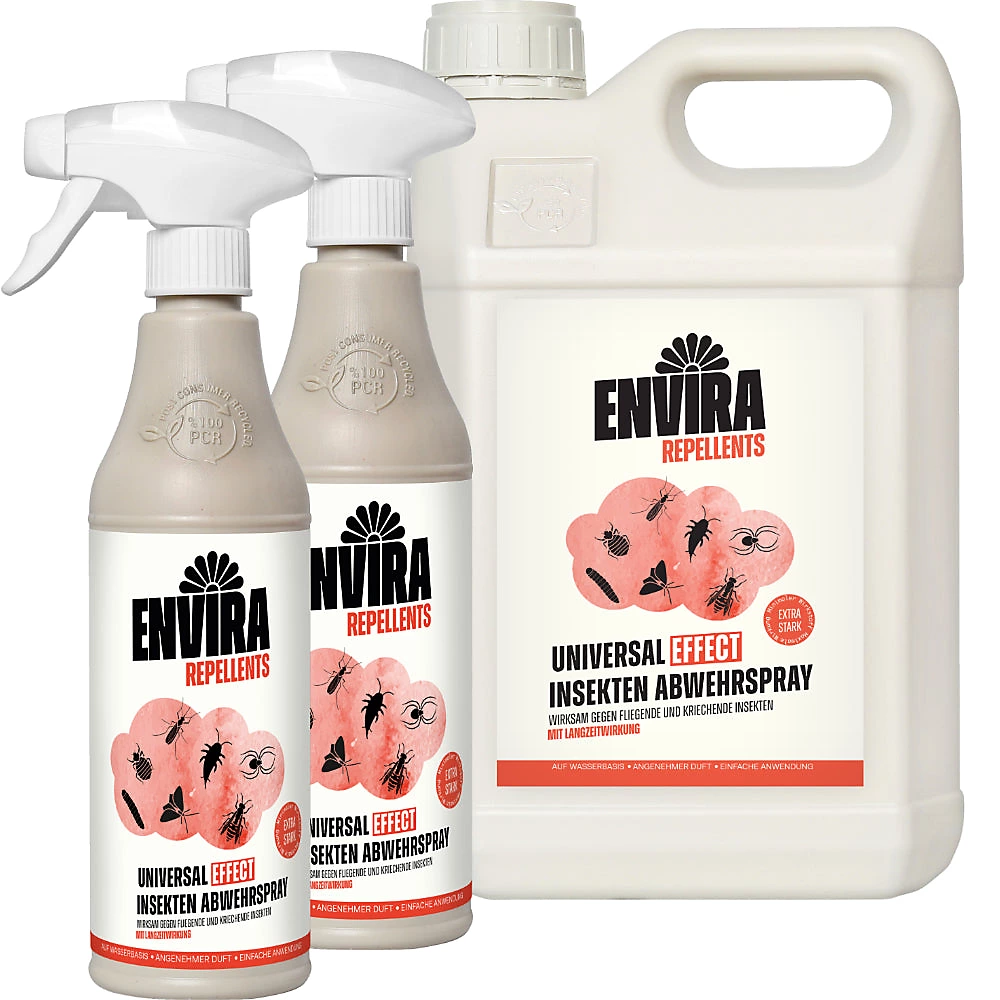Envira Spray Multi – Insectes Recharge | Protection Rapide et Efficace 5l + 2x500ml