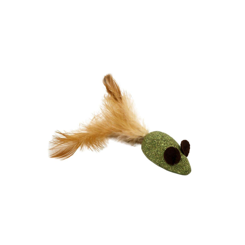 JOUET POUR CHAT BUBIMEX® SOURIS EN CATNIP AVEC PLUMES