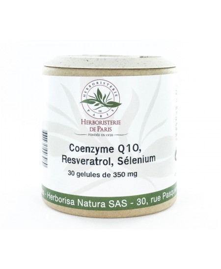 Herboristerie de Paris - Coenzyme Q10 Resveratrol sélénium - 30 gélules