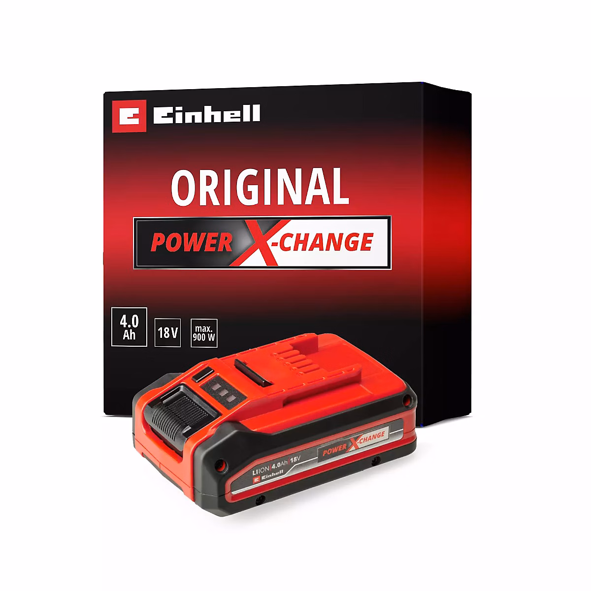 Batterie 18 V 4 – 0 Ah Power-X-Change Plus, Li-ion, double puissance.