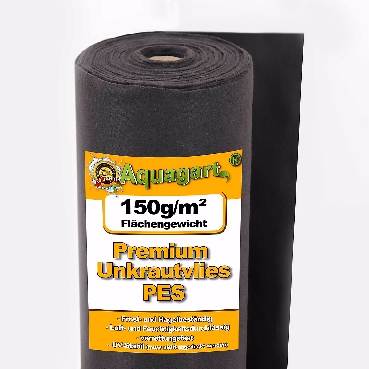 45 m² feutre de paillage anti-mauvaises herbes – 150 g, 1 m , PES Aquagart
