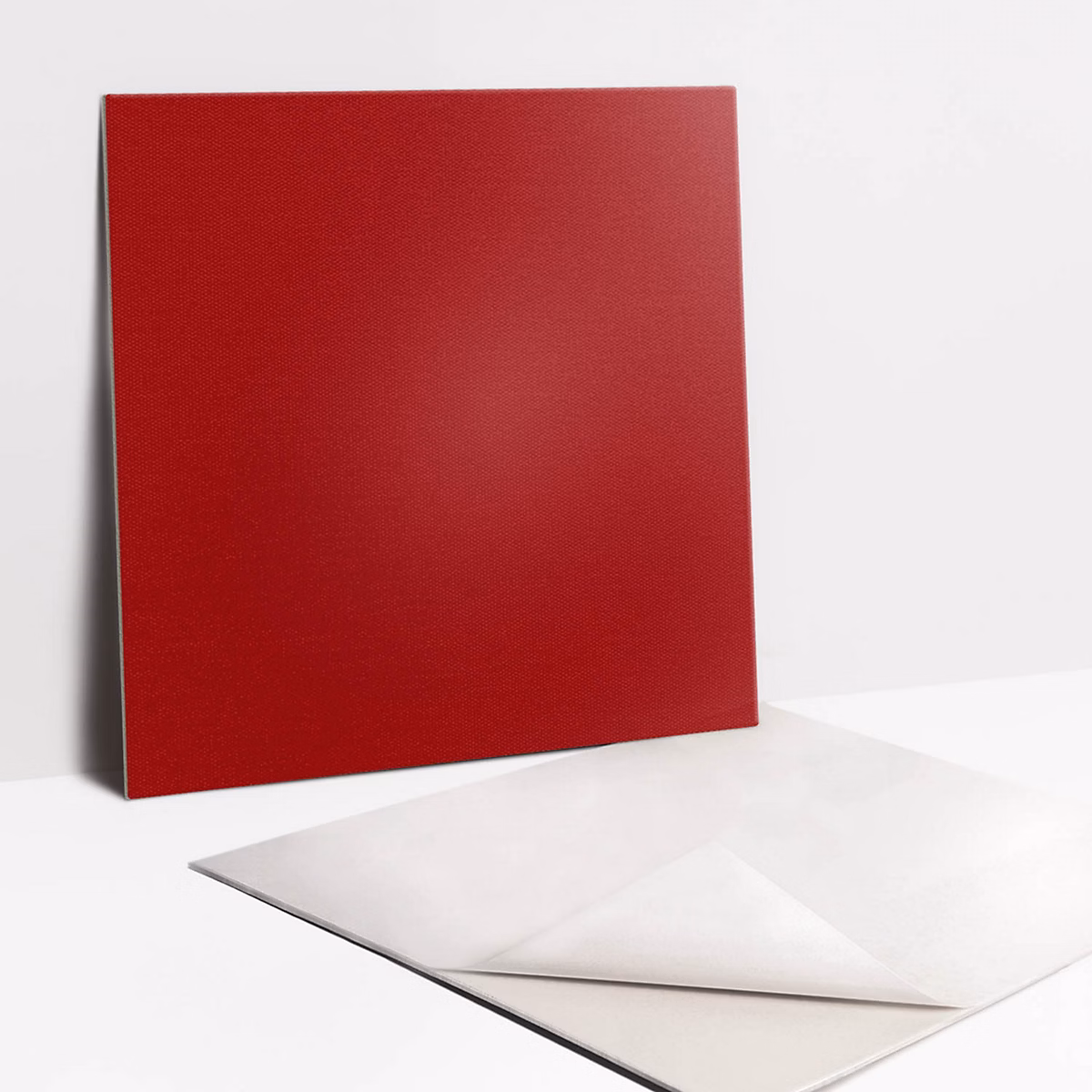 Carreaux vinyle Tulup 30 × 30 cm Couleur rouge 9 pcs
