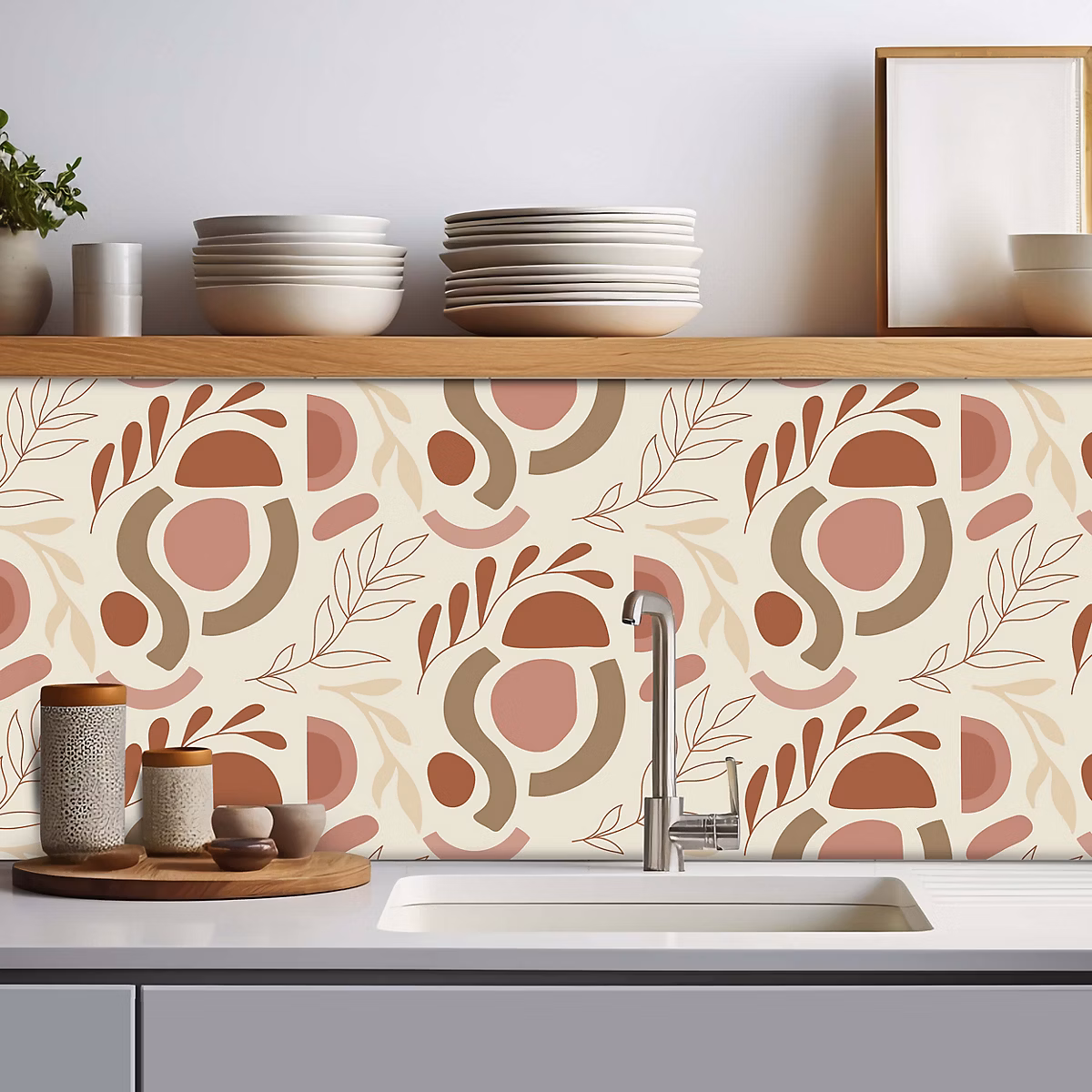 Crédence adhésive décoration boho chic 30 × 70cm