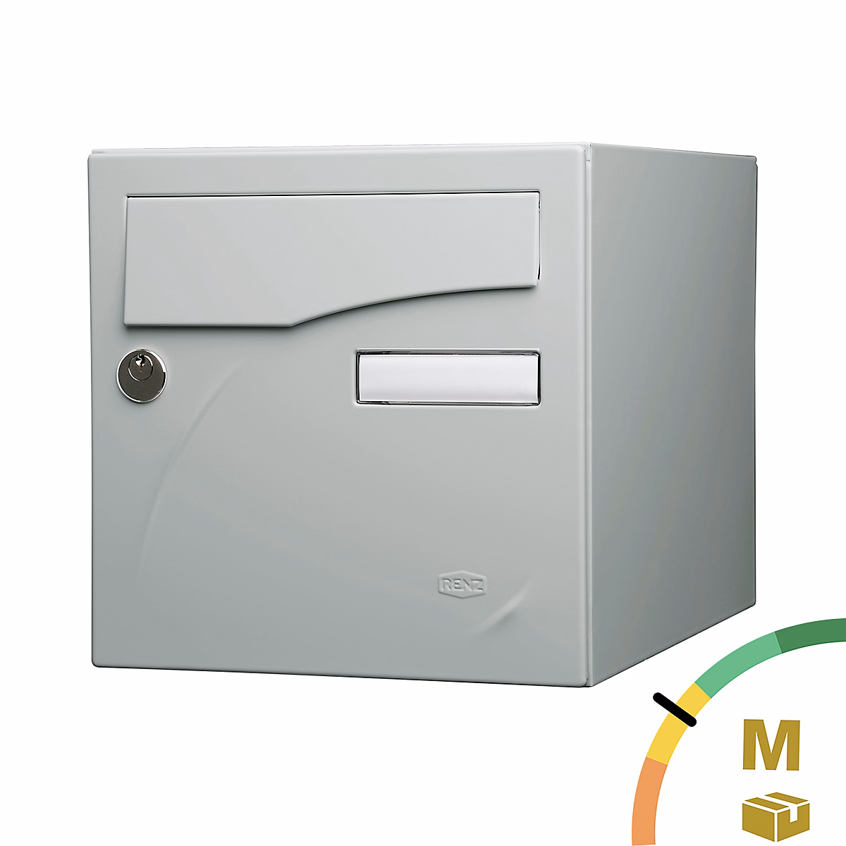 Boite aux lettres Préface 2 portes Gris polaire mat RAL 9006 M – Réf. WHGEIEZHG6628072783