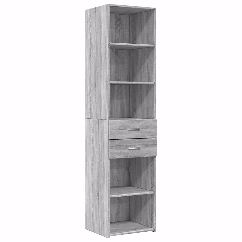 Buffet haut sonoma gris 45x42 – 5 × 185 cm bois d'ingénierie vidaXL