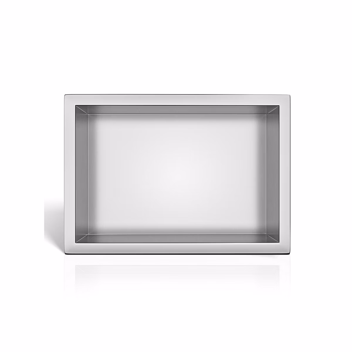 BALNEO – niche murale 30 × 20 × 10 cm argentée INOX en acier inoxydable WALL-BOX, étagère de salle de bain
