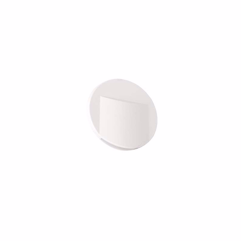 Applique LED escalier Rond 75mm 0 – 8W DC12V Blanc ERINUS, Blanc Naturel 4000K