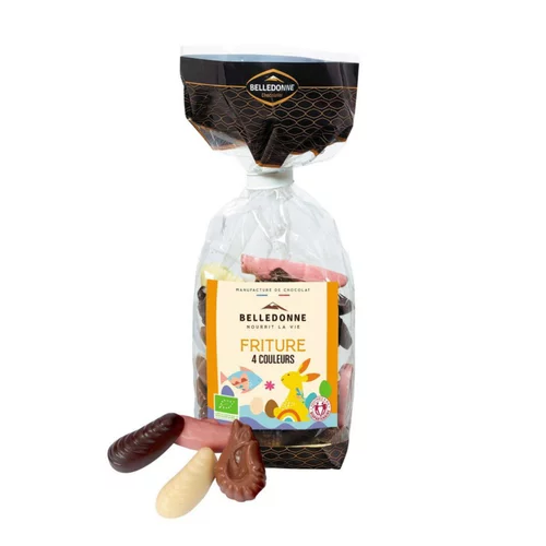 Jardin et déco：Friture de chocolats 4 couleurs - 120 gr