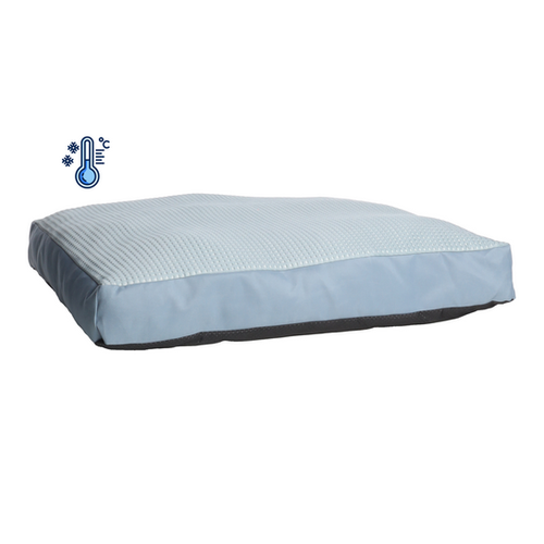 COUSSIN RECTANGULAIRE 'VARGA' FLAMINGO® - BLEU - 100x70x12CM