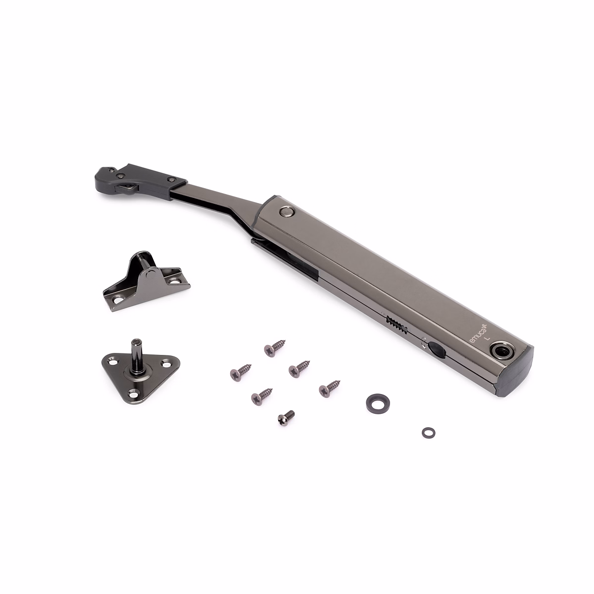 Emuca Compas pour portes levantes Altius One – Gamme de force 576-959, Acier, Titane