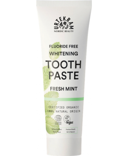 Urtekram - Dentifrice Menthe fraiche blanchissant - 75 ml