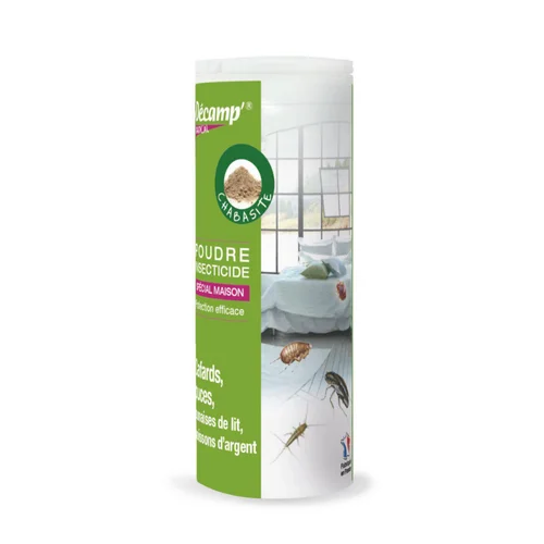 Pour vos jardins：Poudre insecticide spécial maison Décamp Chabasite - 200 g