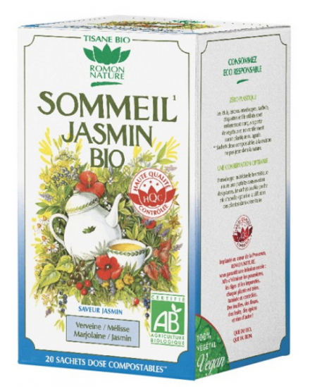 Romon Nature - Tisane Sommeil Jasmin bio - 20 sachets