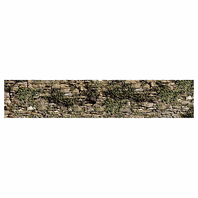 Brise vue imprimé MUR ANCIEN – H.1 x L.5 m | 100% occultant | Made in France par Scenolia + kit de fixation offert