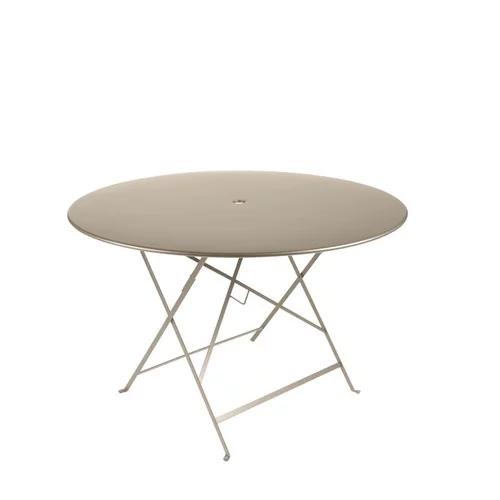 Pour plus de confort au jardin:Table de jardin ronde pliante Bistro FERMOB musade 117 x 74 cm